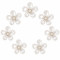 Wholesale Elegant Five-Petal Pearl Flower Rhinestone Appliques | Bridal & Fashion Accessories |Z085
