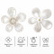 Wholesale Elegant Five-Petal Pearl Flower Rhinestone Appliques | Bridal & Fashion Accessories |Z085