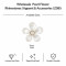 Wholesale Elegant Five-Petal Pearl Flower Rhinestone Appliques | Bridal & Fashion Accessories |Z085