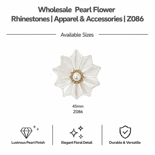 Wholesale Pearl Flower Rhinestones| Apparel & Accessories |Z086