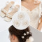 Wholesale Elegant Starburst Pearl Flower Flatback Rhinestone Applique | Bridal Fashion Accessories |Z086