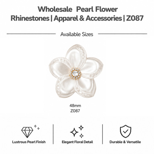 Wholesale Pearl Flower Rhinestones| Apparel & Accessories |Z085