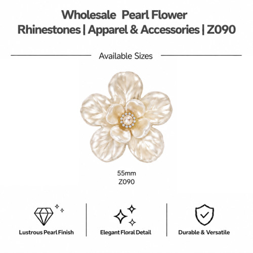 Wholesale Pearl Flower Rhinestones| Apparel & Accessories |Z090