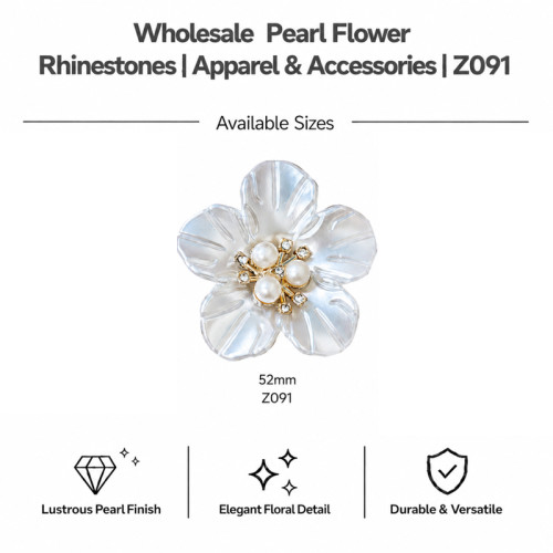 Wholesale Pearl Flower Rhinestones| Apparel & Accessories |Z091