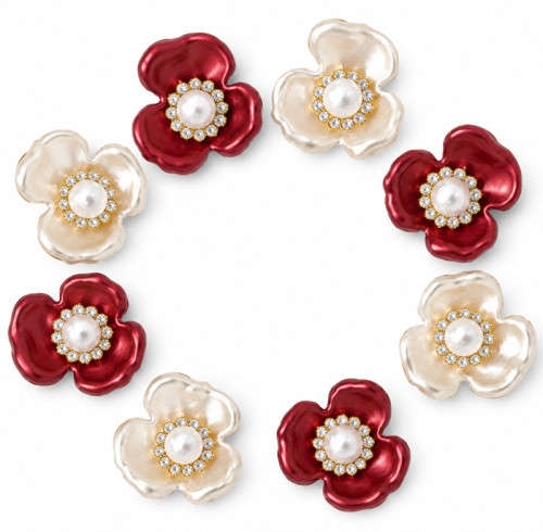 Wholesale Pearl Flower Rhinestones| Apparel & Accessories |Z096