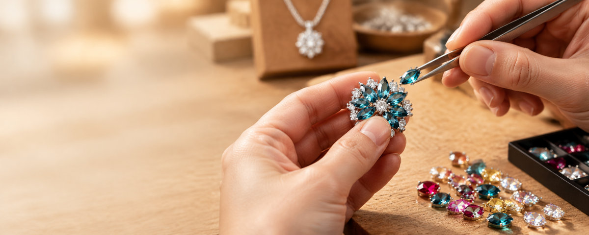 Custom claw rhinestone for B2B fashion accessories