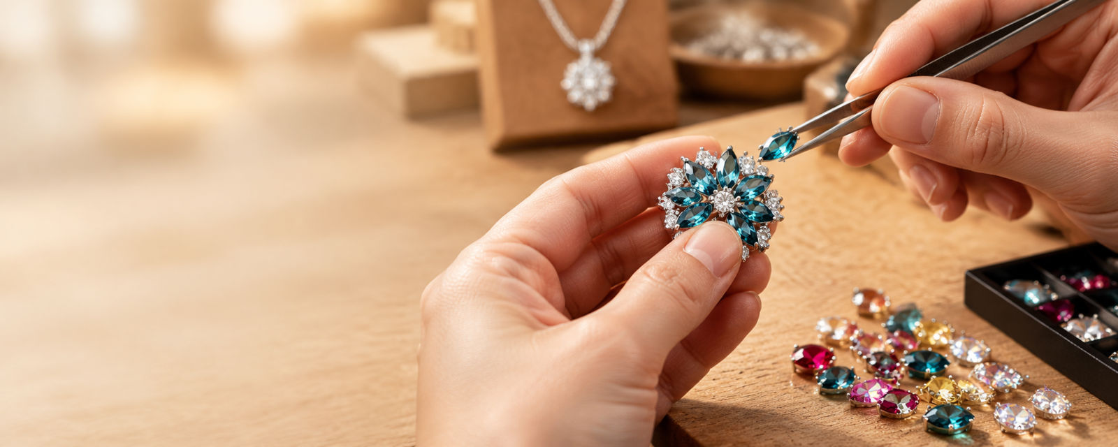 Custom claw rhinestone for B2B fashion accessories