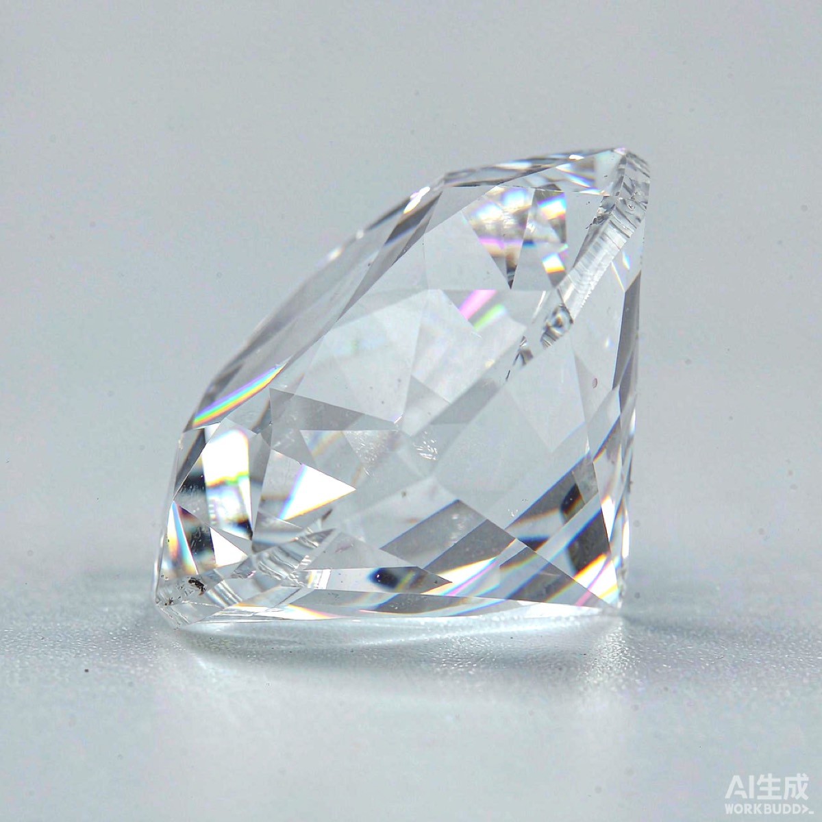 Macro of a faceted crystal