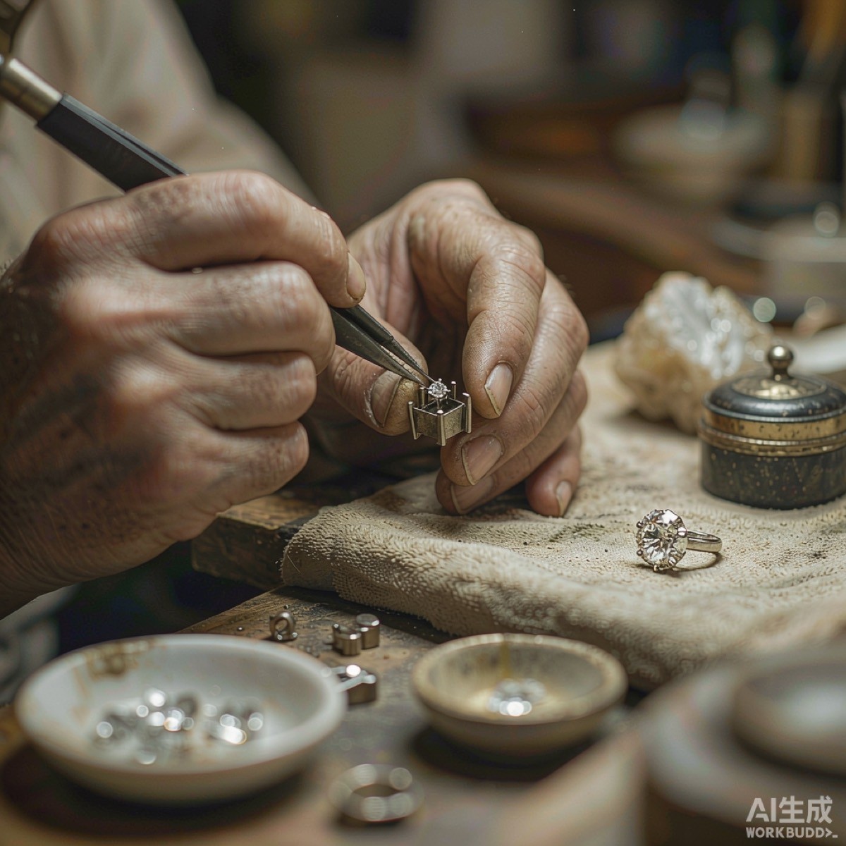 Atelier hands at work