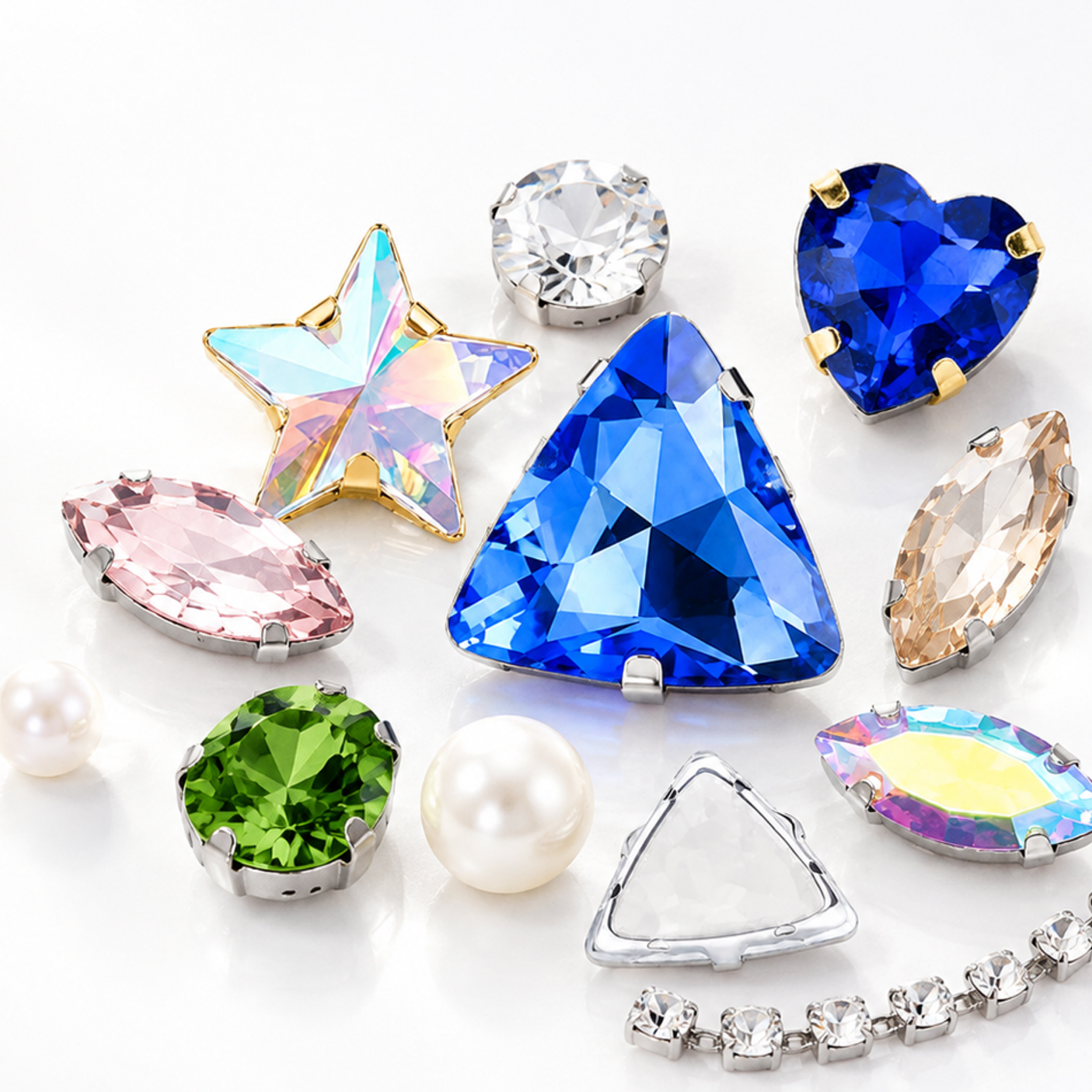Single prong claw rhinestones for fashion garments