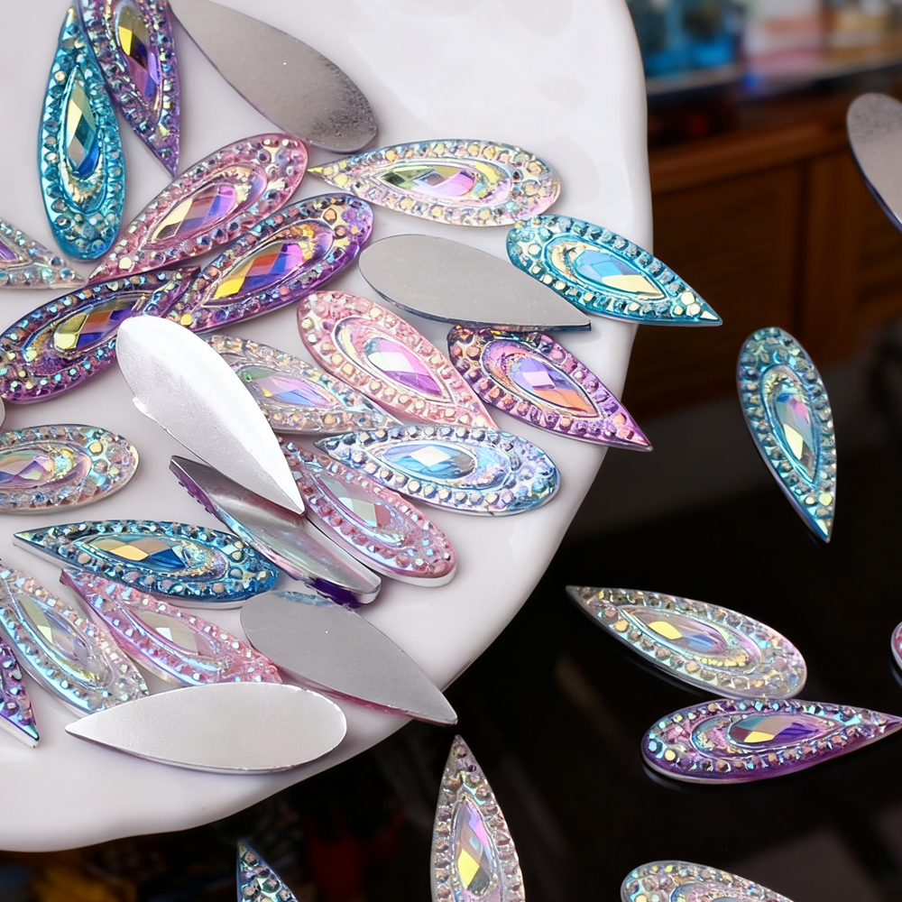 Marquise Flatback Resin Rhinestones