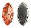 Wholesale Navette Sew-On Glass Claw Rhinestones