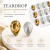 G&J Teardrop Pointed Back Glass Crystal Hotfix Rhinestones for Clothing, Dresses, Shoes and Accessories