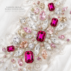 &J Rectangular Pointed Back Glass Crystal Hotfix Rhinestones for Clothing, Dresses, Shoes and Accessories