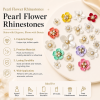 ABS Pearl Flower Rhinestone Embellishments