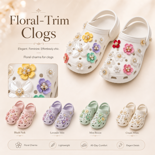 ABS Pearl Flower Rhinestone Embellishments