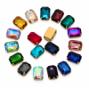 Wholesale Rectangle Octagon Sew-On Glass Claw Rhinestones
