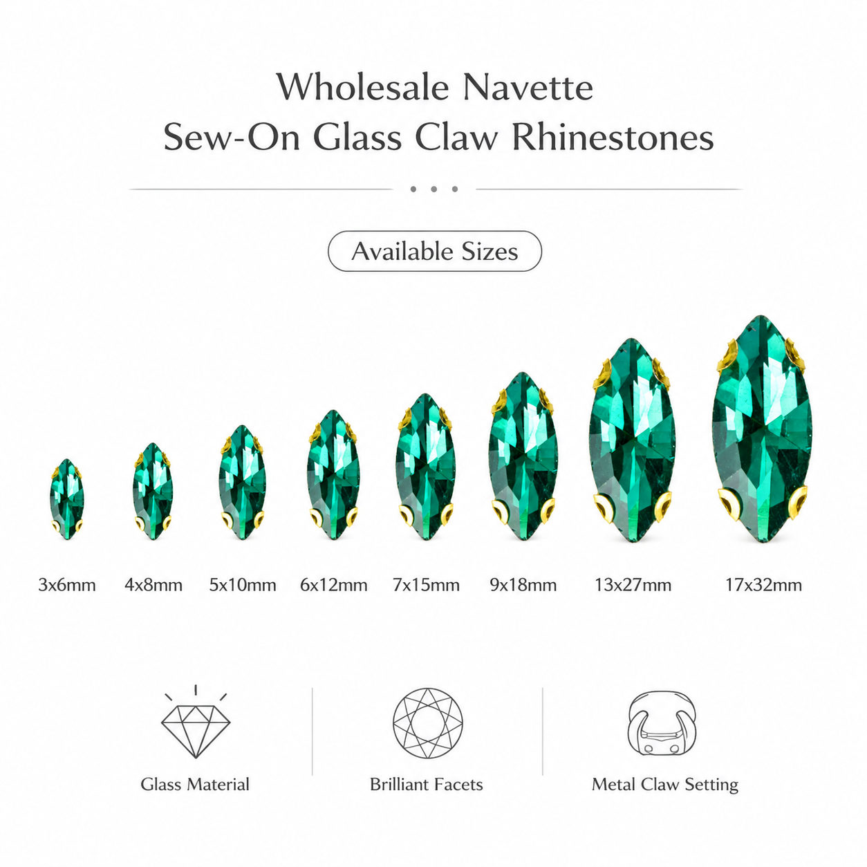 4 Claw Rhinestone product example from G&J