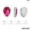 Wholesale Teardrop Sew-On Glass Claw Rhinestones