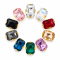 Wholesale Rectangle Octagon Sew-On Glass 4D Claw Rhinestones