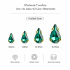 Wholesale Teardrop Sew-On Glass 4D Claw Rhinestones