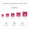 Wholesale Square Sew-On Glass Rhinestones with Claw Setting