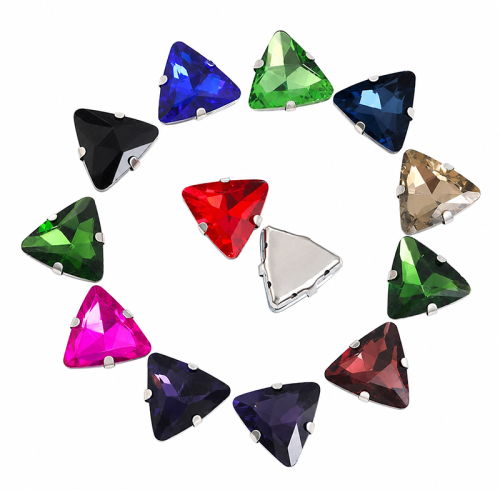 Wholesale Square Sew-On Glass Rhinestones with Claw Setting