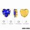 Wholesale Heart  Sew-On Acrylic 4 Claw Rhinestones