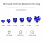 G&J Wholesale Heart Sew-On Glass Claw Rhinestones