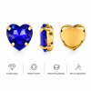 G&J Wholesale Heart Sew-On Glass Claw Rhinestones