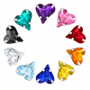 G&J Wholesale Asymmetric Heart Sew-On Glass Claw Rhinestones