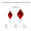 G&J Wholesale Diamond-Shaped Sew-On Glass Claw Rhinestones