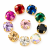 G&J Wholesale Round 4D Sew-On Glass Claw Rhinestones