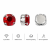 G&J Wholesale Round 4D Sew-On Glass Claw Rhinestones