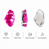 G&J Wholesale Axe-Shaped Sew-On Glass Claw Rhinestones