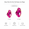 G&J Wholesale Axe-Shaped Sew-On Glass Claw Rhinestones