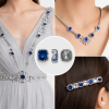 G&J Wholesale Square Sew-on Bird Nest Claw Rhinestones