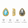 G&J Wholesale Navette Sew-on Bird Nest Claw Rhinestones