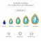 G&J WholesaleTearDrop Sew-on Bird Nest Claw Rhinestones