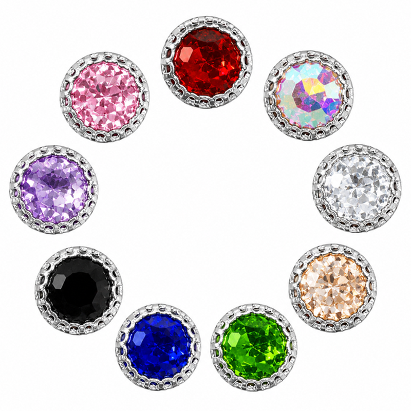 Crystal claw rhinestones for apparel embellishment