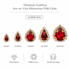 G&J Wholesale Tear Drop Sew-on Claw Rhinestones With Chain | Claw Rhinestone with Chain |