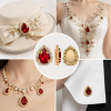 G&J Wholesale Tear Drop Sew-on Claw Rhinestones With Chain | Claw Rhinestone with Chain |