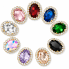 G&J Wholesale Oval Sew-on Claw Rhinestones With Chain | Claw Rhinestone with Chain |