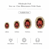 G&J Wholesale Oval Sew-on Claw Rhinestones With Chain | Claw Rhinestone with Chain |