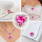 G&J Wholesale Tilted Heart Sew-on Claw Rhinestones With Chain | Claw Rhinestone with Chain |