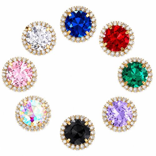 G&J Wholesale Rivoil Sew-on Claw Rhinestones With Chain | Claw Rhinestone with Chain |