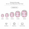 G&J Wholesale Rectangle Sew-on Claw Rhinestones With Chain | Claw Rhinestone with Chain |