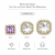 Wholesale Square Sew-On Flower Mode Claw Rhinestones