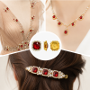 Wholesale Square Sew-On Flower Mode Claw Rhinestones