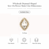 Wholesale Diamond-Shaped Sew-On Flower Mode Glass Claw Rhinestones
